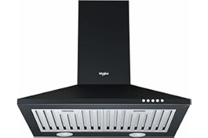 Whirlpool 60 cm 750 m³/hr Kitchen Chimney - CLASSIC BF 60 BK HOOD (Baffle Filter, Black)