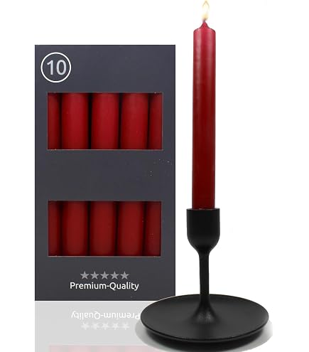 Bütic Lot De 16 Bougies Chauffes-Plat Grises 110x13mm - Cire Haute Pureté RAL - Sans Odeur, Faible Suie, 2h