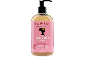 Camille Rose Natural Curl Maker | Närande och definierande formel för allt texturerat hår, marshmallow och agavbladsextrakt, håller lockarna mjuka och studsiga