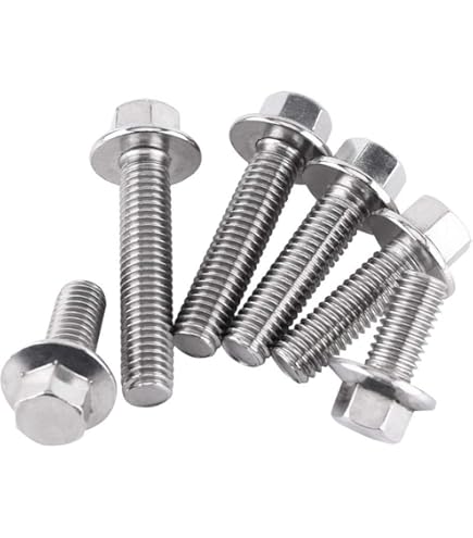 M10 M12 M14 M16 Grado 10.9 Acciaio Al Carbonio Nero Flangiato Bullone A Testa Esagonale Ve Con Filettatura Fine Passo 1.25/1.5mm Ve Con Flangia - Foto 6