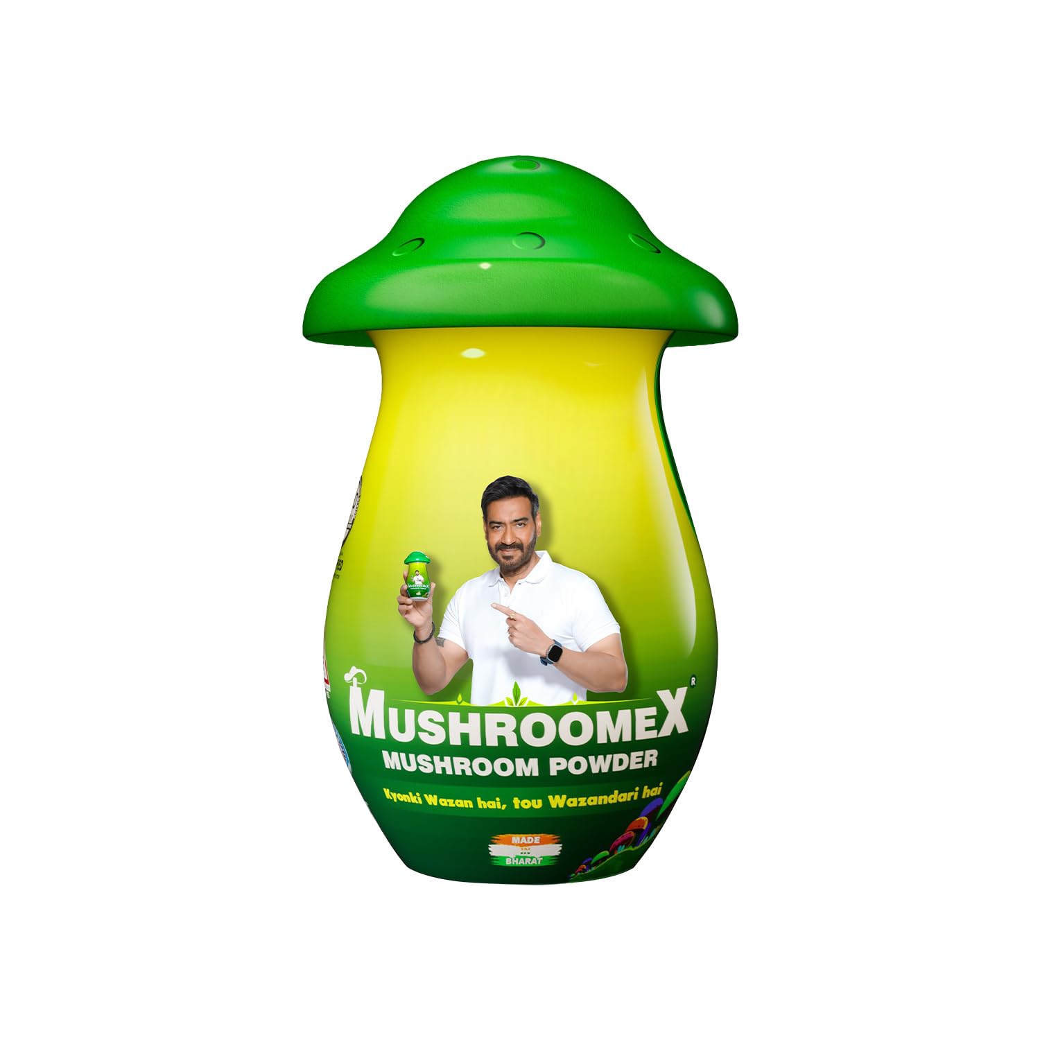 Mushroomex 100 Gram Mushroom Powder Ayurvedic Weight Gainer for Men Women and Adults with Natural Ingredients to Improve Stam