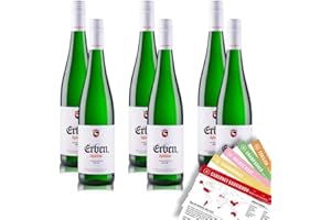 ‎VINOX Erben Spätlese QmP, feinfruchtig, sortenreines Weinpaket + VINOX Winecards (6x0,75l)