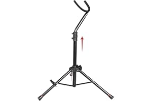 Gator Frameworks Tripod Ständer für Baritonsaxophone | (GFW-BNO-SAXBARI) | Schwarz