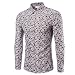 Produktbild Langarmshirt Für Herren, Langarmhemd Mode Slim Fit Longshirt Bedrucktes Shirtoberteil Langärmlige Patchwork Sweatshirts Top-Bluse Lange Ärmel T-Shirt Resplend