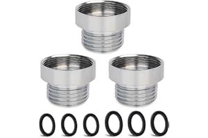3 Pezzi Adattatore per Rubinetto, CNYMANY Maschio M20 mm a Femmina M24 mm per rubinetto da cucina adattatore per rubinetto per lavandino collegamento tubo da giardino filtro dell'acqua