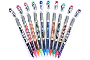 UNI-BALL Uniball Eye Fine UB-157 Paquet de 10 Stylos à bille encre super ink pointe 0,7 mm (pack de 10, MIX)