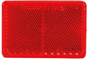 OROK - Catadioptre rectangulaire adhésif/Réflecteur rectangulaire, cataphote - Coloris : Rouge - Dimensions : 57x39mm - Forme : Rectangulaire - 1 pièce - Accessoires universels pour remorque