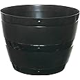Whitefurze G0834BL 34cm Barrel Planter - Black