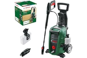 Bosch Idropulitrice UniversalAquatak 125, 2 ugelli, filtro per l’acqua, pistola ad alta pressione, tubo flessibile da 5 m, cavo da 5 m, potenza 1500 Watt, pressione: 125 bar, portata max.: 360 l/h