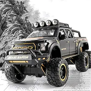 FidgetGear 1:32 Alloy Car Model High Class SUV Doors Open Excellent Performance with Light Sound Design Delicate Collection Black