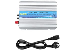 Y&H 600W Onduleur réseau DC30-55V à AC220V Micro onduleur relié au réseau pour 30V/36V Panneaux solaires/Batterie 36V