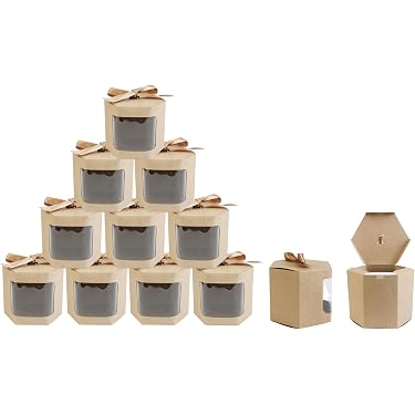 Lot 18 Boîtes à Cupcakes Avec Fenêtre Et 24 Autocollants - Boîtes Pâtisserie Carton Blanc
