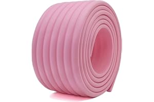 M2cbridge Multifunctional Edge and Corner Guard Coverage Baby Safety Bumper DIY 6.5 Ft (Candy Pink)