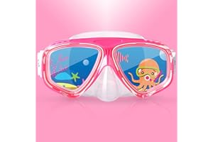 ‎EXP VISION Schnorchel-Tauchmaske für Kinder, Unisex-Kind, 180 ° Panoramasicht, Anti-Fog-Tauchmaske für Jungen, Mädchen, Schwimmbrille mit Nasenabdeckung, Schnorchelausrüstung für Junior