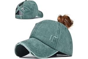 COZYAN Queue de Cheval Casquette de Baseball Léger Réglable Séchage Rapide Respirante Anti-Soleil Casquette de Baseball pour Femme en Queue de Cheval Maille à Séchage Rapide