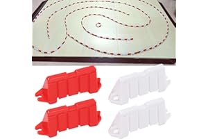 JOROBURO 120 Pièces Barrière de Route de Piste de Course, Clôtures de Piste de Dérive de Piste de Course de Voiture RC en Plastique Durable, Mini Barrages Routiers RC pour les Exercices de Dérive de Voiture RC