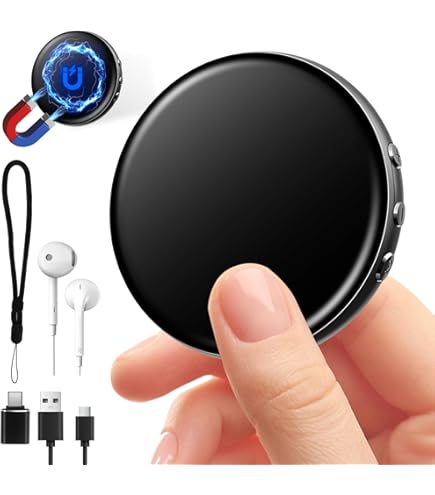 Enregistreur Vocal Alimenté Par IA, Traduction Instantanée Summarize Par ChatGPT 68 Langues, Enregistreur Audio 64 Go Magnétique Pour Téléphone Portable