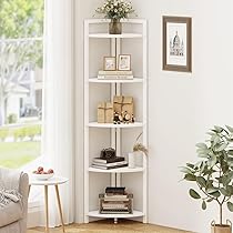 Furinno Mensola ad Angolo Pink/White 3 livelli