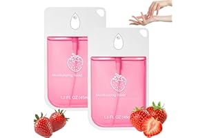FANKAYI 2PCS Mist Hydrating Hand Sanit/izer Spray,Hand Sani/tizer Spray,Refreshing Hydrating Sani/tizer,Power Mist Han/d Sanit/iser,Portable Travel Size(Strawberry flavor)