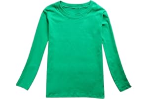 GENERIC T-Shirt con Stampa Tinta Unita a Maniche Lunghe Autunnali per Bambina e Bambino Maglione 10 Anni