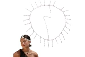 TRAZIEWELL Head Chain Pearl Head Jewelry for Women Festival Headpiece Tassel for Girls Ladies 4219