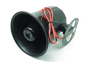 POPESQ® 1 pz. x Allarme Sirena 118dB 105mm 12V 1 Tono #A2619