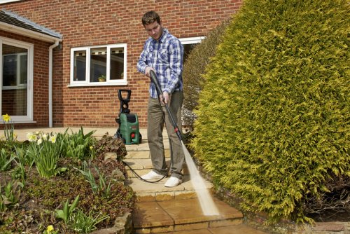 Bosch DIY Hochdruckreiniger AQT 37-13, Hochdruckpistole, Lanze, 6 m Hochdruckschlauch, Wasserfilter, Düse, 5 m Netzkabel, Karton (1700 W, 130 bar, 370 l/h, max. Zulauftemperatur 40°C) - 5