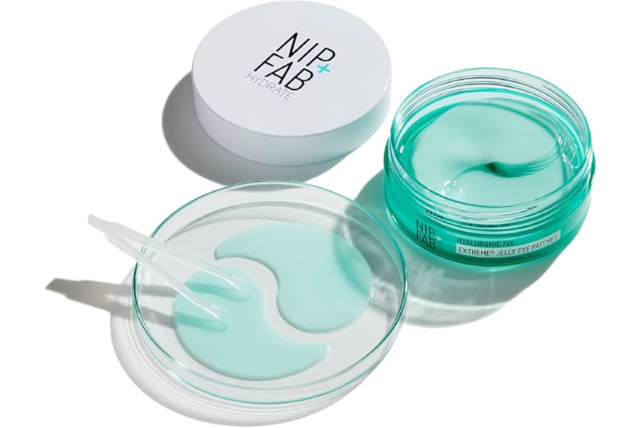 Nip + Fab Jelly Eye Patches for Under Eye, Plumping and Rehydrating, Remove Signs of Tiredness, Instantly Reduce the Appearance of Wrinkles