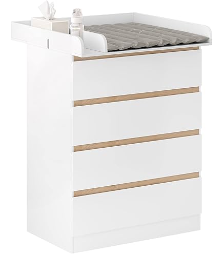 Armadio Bambini Vicawu 3 Ante Bianco - Con Cassetti E Ripiani, 91x180cm | Armadio Guardaroba Bambina