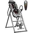 INNOVA HEALTH AND FITNESS ITM5900 Advanced Heat and Massage Inversion Table, Gray/Black