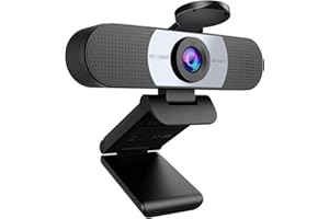 ‎EMEET EMEET Full HD Webcam - C960 1080P Webcam with Lens Cover & Dual Microphone, 90° Streaming Camera with Automatic Light Correction, Plug & Play, for Linux, Win10, Mac OS