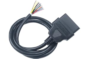 InnoMaker Connettore maschio J1962 OBD2 OBD-II a 16 pin per aprire il cavo, cavo di prolunga diagnostico OBD per fai da te, cavo aperto OBD ispessito 100 cm