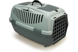 ARQUIVET Ecoline Recycled Plastic Pet Carrier - 55 x 36 x 35 cm - with at least 90% Recycled Plastic - Rigid Carrier for Dogs and Cats with Ventilation