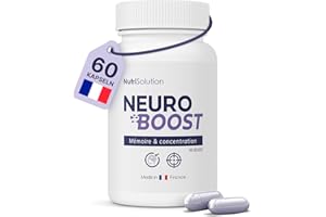 NUTRISOLUTION NeuroBoost: Integratore Naturale di Supporto Cognitivo con Ginkgo Biloba, Vitamina B12 ed Estratti di Piante - Nutre la Memoria, la Concentrazione e la Salute Cognitiva - 60 Capsule Vegane