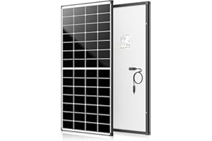 WERCHTAY Panel solar monocristalino 300 W 12 V, módulo fotovoltaico de alta eficiencia del 25,4% para caravanas, autocaravanas, casas, balcones, barcos, techos de casas, baterías y sistemas fuera de la r