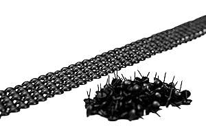 Decorative Nail Strips 11 mm Black with 18 Matching Fixing Nails 5 Metres for Upholstery