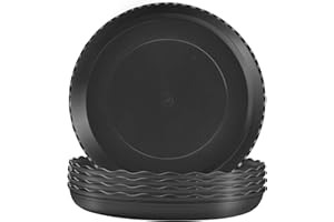 TStarJungle 5 Pack Plant Saucers, Flower Pot Drip Trays for Indoor/Outdoor Plants Garden Saucers Plant Pot Saucer Trays, Surface Protection for Household Plants - 25cm