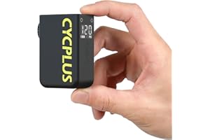 CYCPLUS Mini Bomba para Bicicleta con Manómetro, Bomba Eléctrica Compacta 120 PSI, Parada Automática, Válvulas Presta y Schrader para Bicicletas Eléctricas, MTB y de Carretera AS2 Ultra (87g)