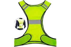 Uncle Paul Reflective Gears - Safety Vest High Visibility for Running Cycling Dog Walking Sports with Pocket for Adults Kids