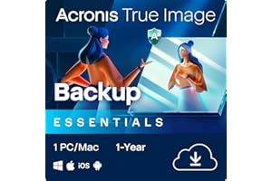 Acronis Cyber Protect Home Office 2023 | Essentials | 1 PC/Mac | 1 Anno | Windows/Mac/Android/iOS | Backup | Codice d'attivazione via email