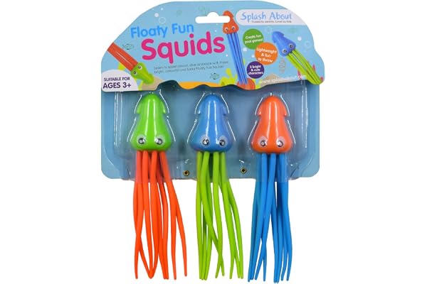 Splash About Floaty Fun Squid dykleksak – 3-pack