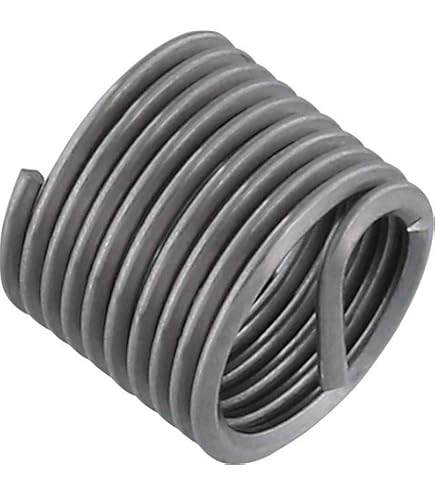 Filetti Elicoidali M8 50Pcs M6 Inserti Elicoidali Heli Coil M6 Insert Acciaio Inox Ss304 Filo A Spirale Inserti Filettatura Elicoidale M6 X 1,0 X 3D Lunghezza Per Legno Vite Inserto Dado 6