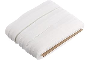 ‎GARDINIA GARDINIA Uniwersalna taśma do firan, 100% poliester, Biały, 10 m