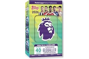 Topps Premier League 2026 - Debüt-Edition - Mega Tin (Globallers). Enthält 40 Karten Plus 3 Globallers LE-Karten.