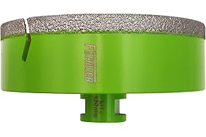 FACHLICH Punta per Trapano Diamantata 130mm Vacuum Brasato Foretto Diamantato con Filettatura M14 per Porcellana Piastrella Granito Marmo Taglio a Secco