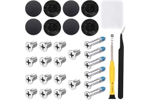 ZHUROUPU 31 PCS Basis Basis Gummi -Gehäuse Fuß und Schrauben Set Ersatz für MacBook Pro 13 "15" 17 "A1278 A1286 A1297 (nicht für Retina -Anzeige) - 1,5 mm Phillips Schraubendreher