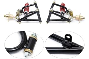 CNCEST Front Suspension Swingarm Assembly, Diy Parts for Buggy Electric Atv Go Kart Bike (Us Stock)
