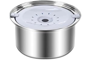 WEINIDASI Gamelle pour chien en acier inoxydable, 3 L, de qualité supérieure, anti-fuite, grande capacité, pour tous les chiens et chats