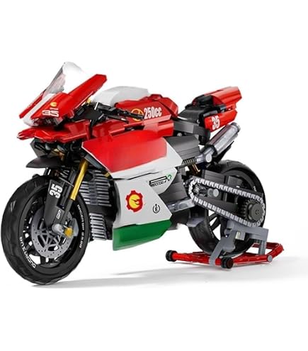 Kit De Construction BMW 1000 RR – 1985 Pièces MOC – Maquette Moto Technique – Cadeau Pour Adultes Et Enfants