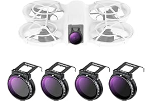 NEEWER Set de Filtro ND/CPL Compatible con dji Neo, 4 Pack ND8/PL ND16/PL ND32/PL ND64/PL, Accesorios para Dron, Filtro Polarizador de Densidad Neutra con Cristal Óptico HD Multicapa, FL-N29